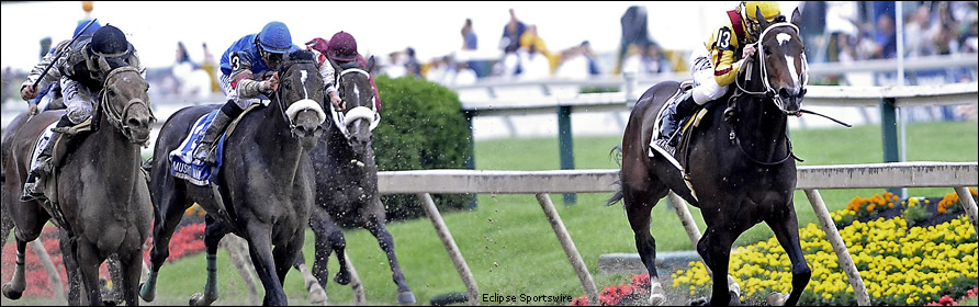 Rachel Alexandra winning the 2008 Preakness