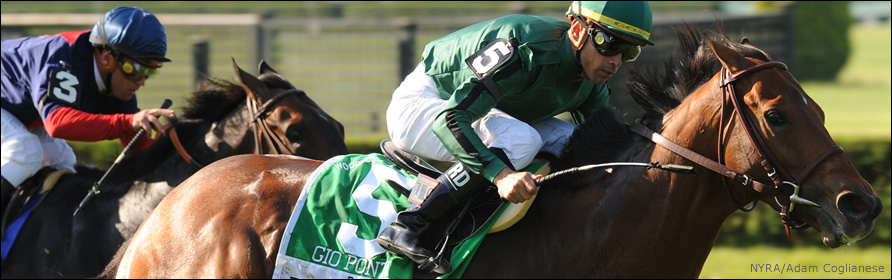 Gio Ponti winning the Manhattan Stakes